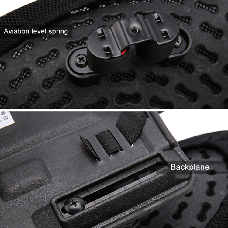 Car Lumbar Support Office Seat Belt Backrest Double Cushion Car Home Massage Lumbar Ice Silk Pillow (Black) by buy2fix