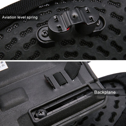 Car Lumbar Support Office Seat Belt Backrest Double Cushion Car Home Massage Lumbar Ice Silk Pillow (Black) by buy2fix