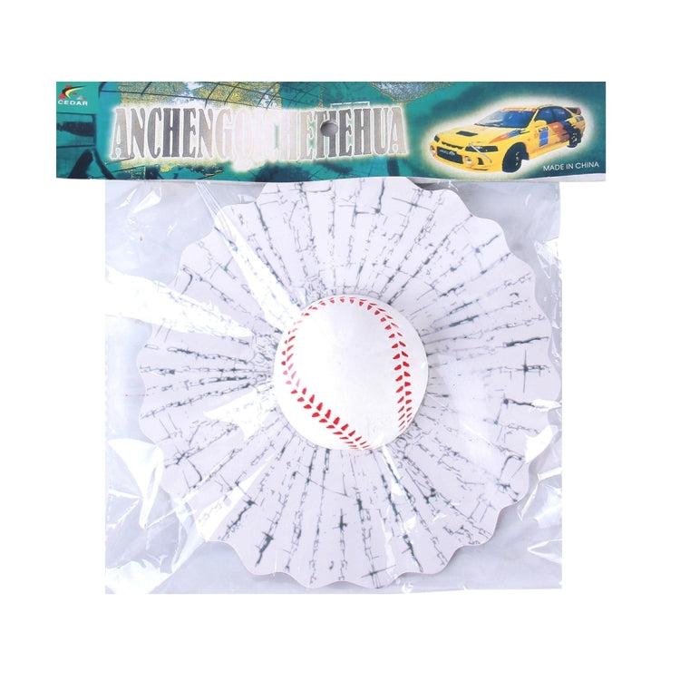 Creative 3D Deco Sport Balls Car Window Crack Decal Sticker (Baseball) by buy2fix