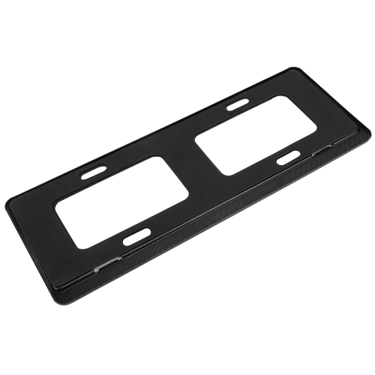 2 PCS Car License Plate Carbon Fiber Bracket Frame Holder Stand Mount(Black) by buy2fix