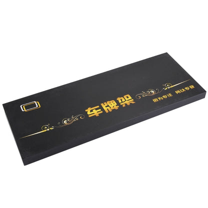 2 PCS Car License Plate Carbon Fiber Bracket Frame Holder Stand Mount(Black) by buy2fix