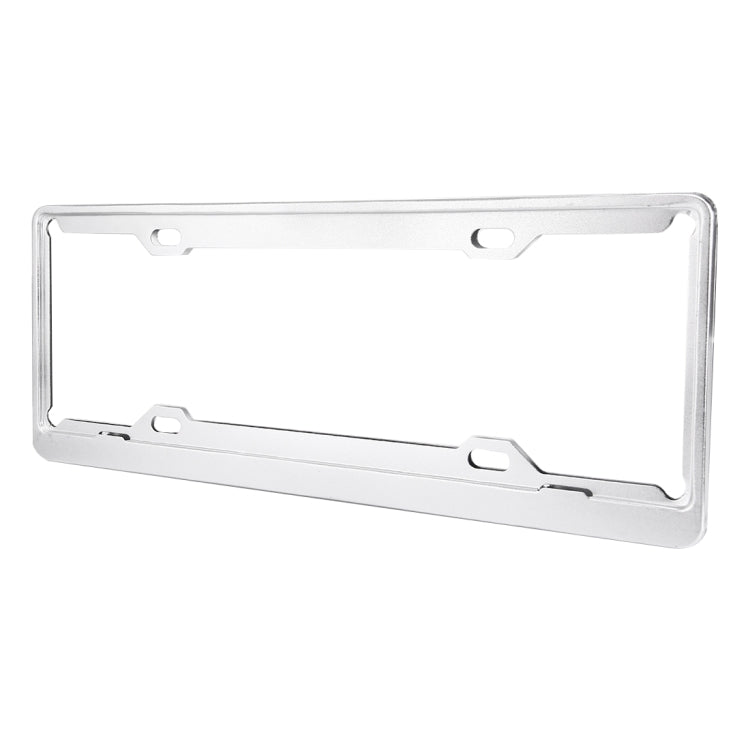 2 PCS Car License Plate Aerospace Aluminum Bracket Frame Holder Stand Mount, Size: 440mm x 140mm(Silver) by buy2fix