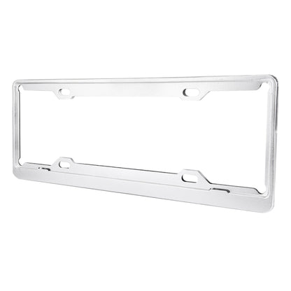 2 PCS Car License Plate Aerospace Aluminum Bracket Frame Holder Stand Mount, Size: 440mm x 140mm(Silver) by buy2fix