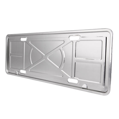 2 PCS Car License Plate Aluminium Alloy Bracket Frame Holder Stand Mount(Silver) by buy2fix