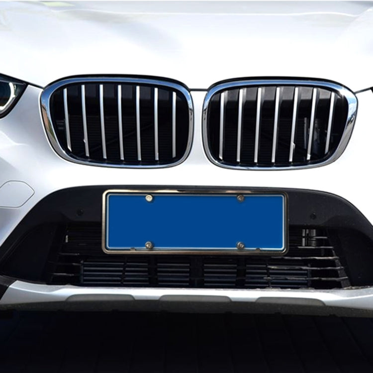 2 PCS Car License Plate Aluminium Alloy Bracket Frame Holder Stand Mount(Silver) by buy2fix