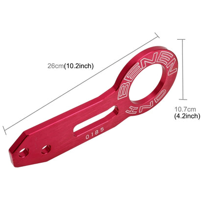 Benen Aluminum Alloy Rear Tow Towing Hook Trailer Ring for Universal Car Auto with Two Screw Holes(Red) by buy2fix