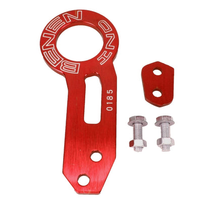 Benen Aluminum Alloy Rear Tow Towing Hook Trailer Ring for Universal Car Auto with Two Screw Holes(Red) by buy2fix