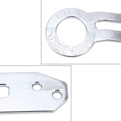 Benen Aluminum Alloy Rear Tow Towing Hook Trailer Ring for Universal Car Auto with Two Screw Holes(Silver) by buy2fix