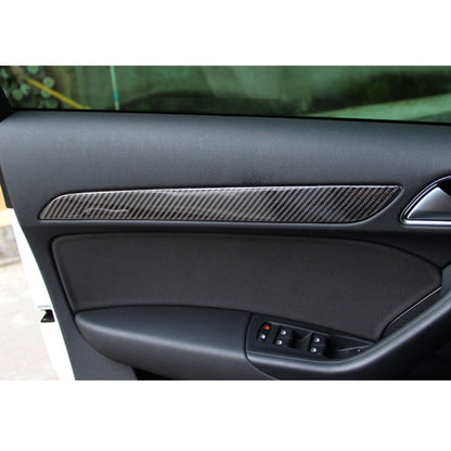 4 PCS Carbon Fibre Car Door Panel Decorative Sticker for Audi Q3 - Car Interior Mouldings by buy2fix | Online Shopping UK | buy2fix