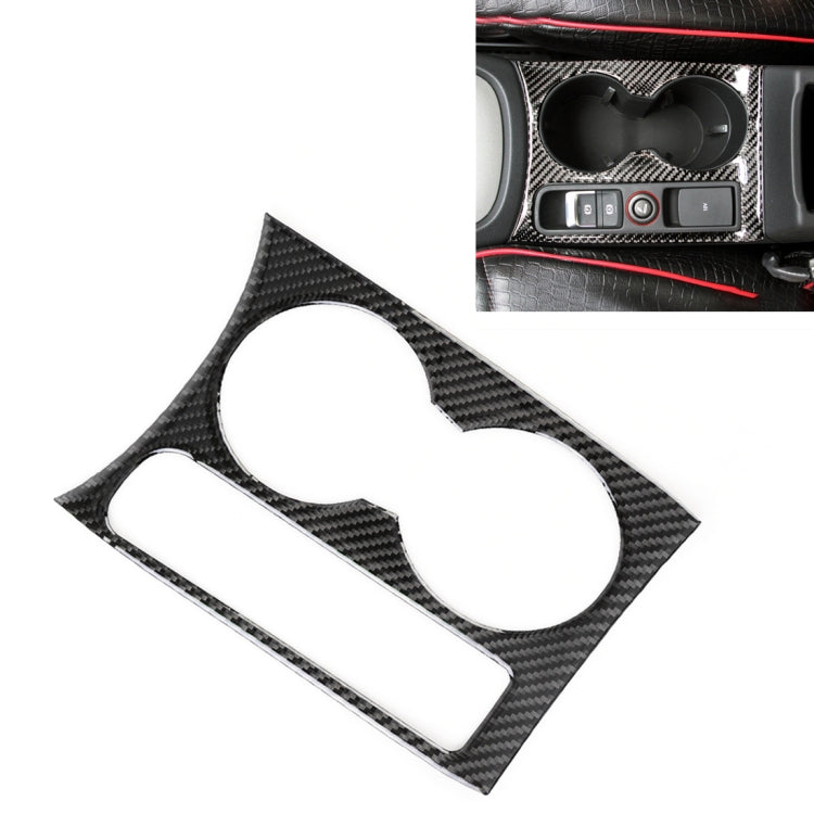 Carbon Fibre Car Water Cup Panel Decorative Sticker for Audi Q3 2013-2018 by buy2fix