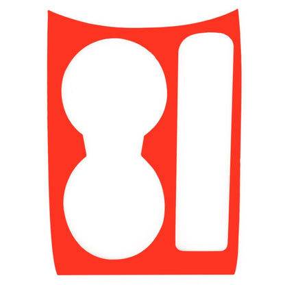 Carbon Fibre Car Water Cup Panel Decorative Sticker for Audi Q3 2013-2018 by buy2fix