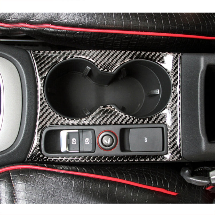 Carbon Fibre Car Water Cup Panel Decorative Sticker for Audi Q3 2013-2018 by buy2fix