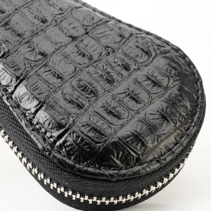 Universal Leather Crocodile Texture Waist Hanging Zipper Wallets Key Holder Bag (No Include Key)(Black) by buy2fix