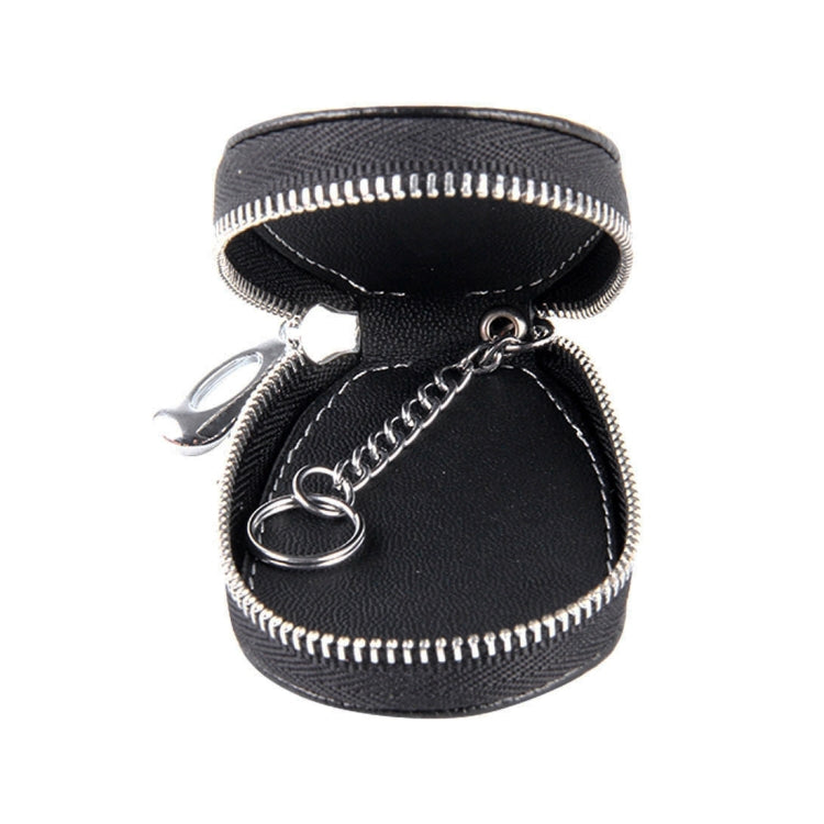 Universal Leather Crocodile Texture Waist Hanging Zipper Wallets Key Holder Bag (No Include Key)(Black) by buy2fix