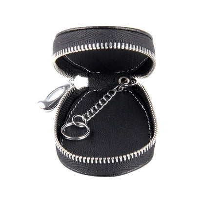 Universal Leather Crocodile Texture Waist Hanging Zipper Wallets Key Holder Bag (No Include Key)(Black) by buy2fix