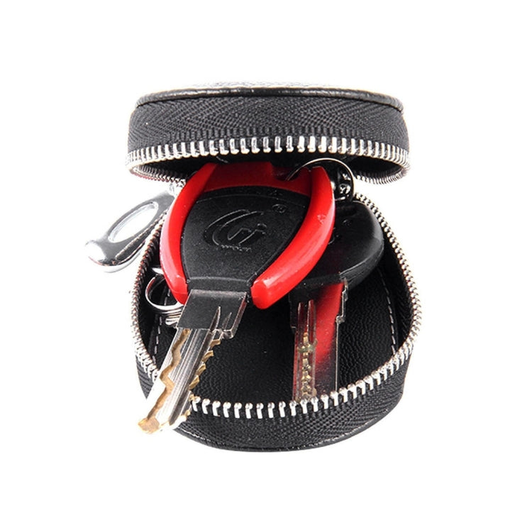 Universal Leather Crocodile Texture Waist Hanging Zipper Wallets Key Holder Bag (No Include Key)(Black) by buy2fix