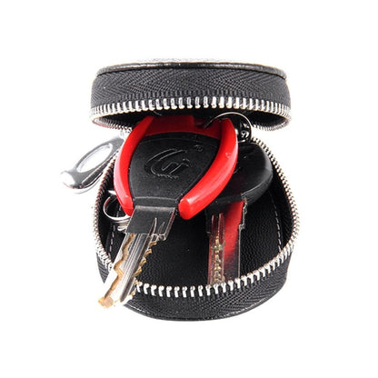 Universal Leather Crocodile Texture Waist Hanging Zipper Wallets Key Holder Bag (No Include Key)(Black) by buy2fix