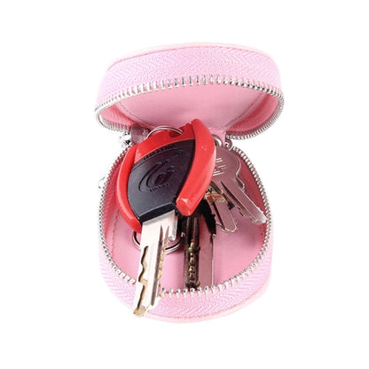 Universal Leather Crocodile Texture Waist Hanging Zipper Wallets Key Holder Bag (No Include Key)(Pink) by buy2fix