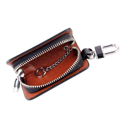Universal Leather Roots Texture Waist Hanging Zipper Wallets Key Holder Bag (No Include Key)(Black) by buy2fix