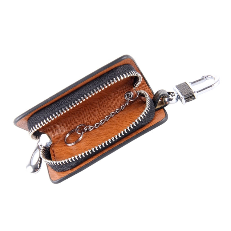 Universal Leather Knead Skin Texture Waist Hanging Zipper Wallets Key Holder Bag (No Include Key)(Black) by buy2fix