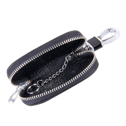 Universal Leather Crocodile Texture Waist Hanging Zipper Wallets Key Holder Bag (No Include Key)(Black) by buy2fix