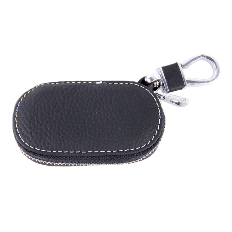 Universal Leather Crocodile Texture Waist Hanging Zipper Wallets Key Holder Bag (No Include Key)(Black) by buy2fix