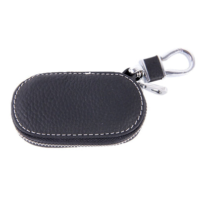 Universal Leather Crocodile Texture Waist Hanging Zipper Wallets Key Holder Bag (No Include Key)(Black) by buy2fix