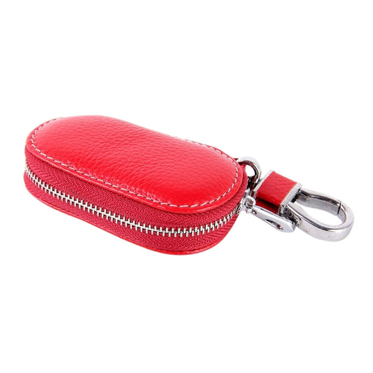 Universal Leather Crocodile Texture Waist Hanging Zipper Wallets Key Holder Bag (No Include Key)(Red) by buy2fix