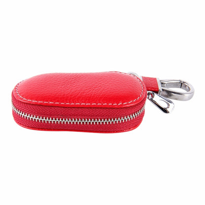 Universal Leather Crocodile Texture Waist Hanging Zipper Wallets Key Holder Bag (No Include Key)(Red) by buy2fix