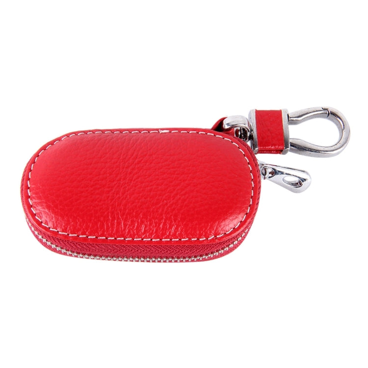 Universal Leather Crocodile Texture Waist Hanging Zipper Wallets Key Holder Bag (No Include Key)(Red) by buy2fix