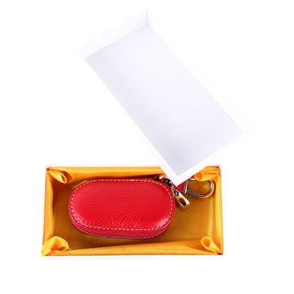 Universal Leather Crocodile Texture Waist Hanging Zipper Wallets Key Holder Bag (No Include Key)(Red) by buy2fix