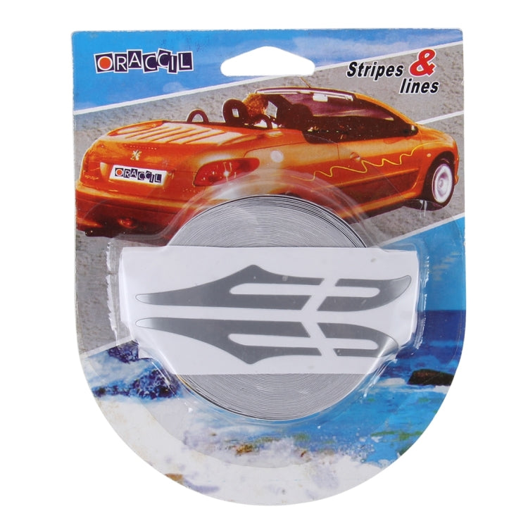 12mm × 9.8m Car Self Adhesive Decorative Stripe Tape Line(Grey) by buy2fix