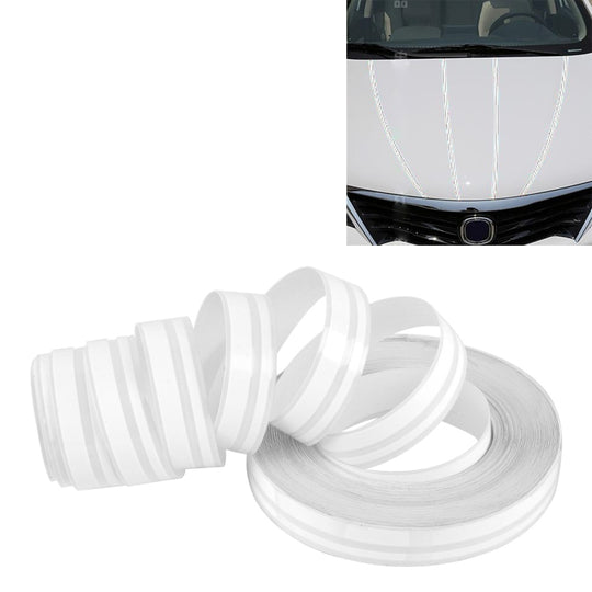 12mm × 9.8m Car Self Adhesive Decorative Stripe Tape Line(White)