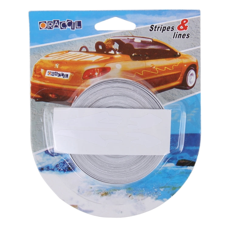 12mm × 9.8m Car Self Adhesive Decorative Stripe Tape Line(White) by buy2fix