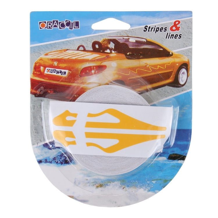 12mm × 9.8m Car Self Adhesive Decorative Stripe Tape Line(Yellow) by buy2fix