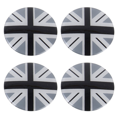 4 PCS National Flag Metal Car Sticker Wheel Hub Caps Centre Cover Decoration by buy2fix
