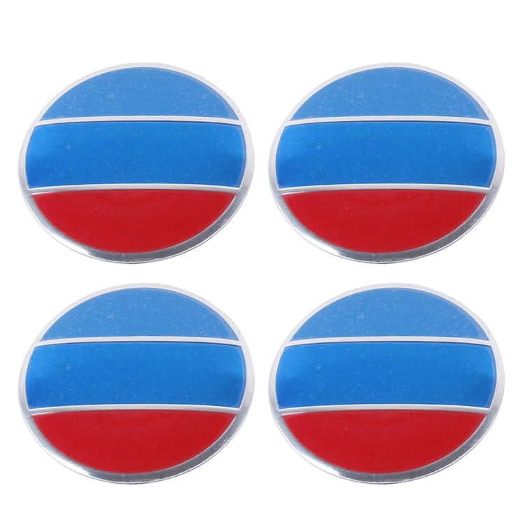 4 PCS National Flag Metal Car Sticker Wheel Hub Caps Centre Cover Decoration by buy2fix