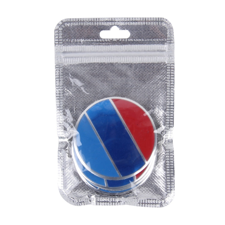 4 PCS National Flag Metal Car Sticker Wheel Hub Caps Centre Cover Decoration by buy2fix