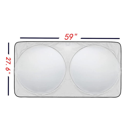 General Purpose Poncho Car Sun Visor Before The File, Size: 150cm x70cm(Silver) by buy2fix