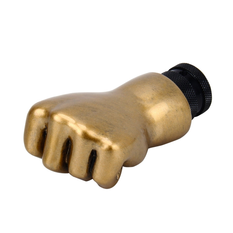 Universal Fist Shape Aluminum Manual or Automatic Gear Shift Knob Compatible with Three Rubber Covers Fit for All Car by buy2fix