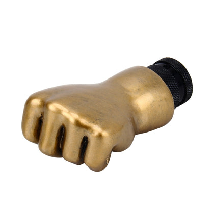 Universal Fist Shape Aluminum Manual or Automatic Gear Shift Knob Compatible with Three Rubber Covers Fit for All Car by buy2fix
