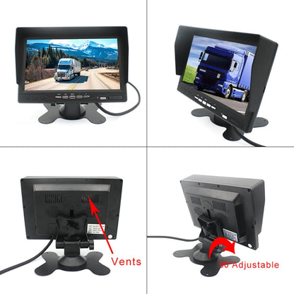 PZ612-AHD IP67 120 Degree Car AHD 1080P 2 Megapixels 7 inch 1-Way Rearview Mirror Monitor, Night Vision Full Color - Rear View Cameras by buy2fix | Online Shopping UK | buy2fix