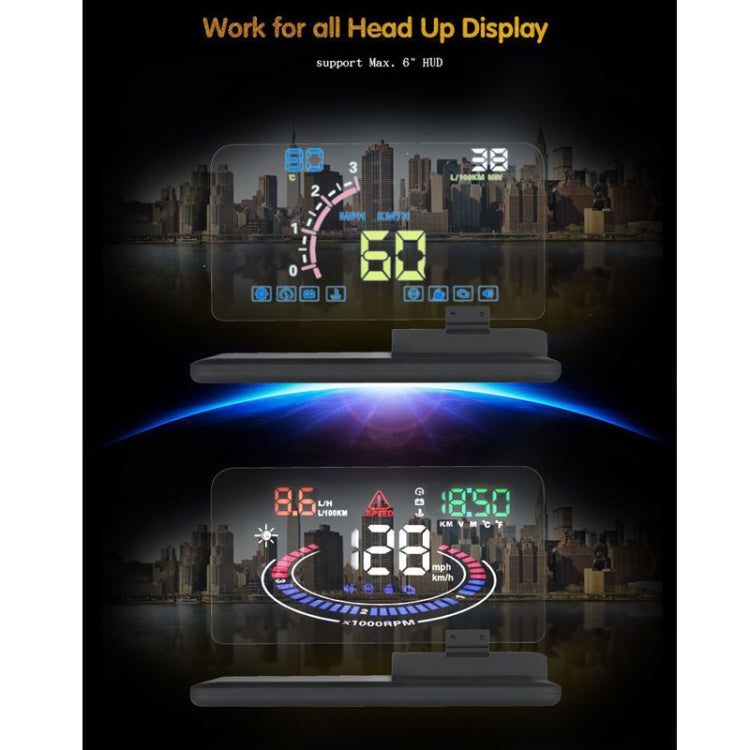 H6 Multi-function Car Smartphone Navigation Head Up Display Holder for 6 Inch Smartphone by buy2fix