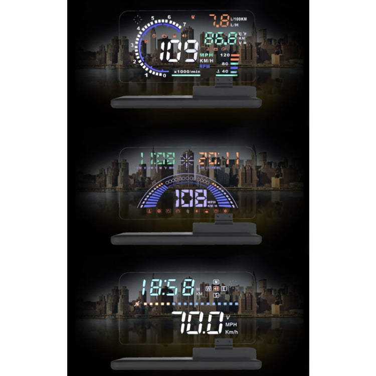 H6 Multi-function Car Smartphone Navigation Head Up Display Holder for 6 Inch Smartphone by buy2fix