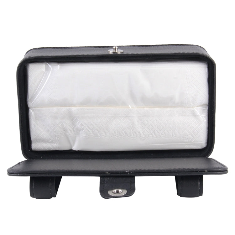 Car Sun Visor Hanger Tissue Box Paper Napkin Bag With 83g Napskins(Black) by buy2fix