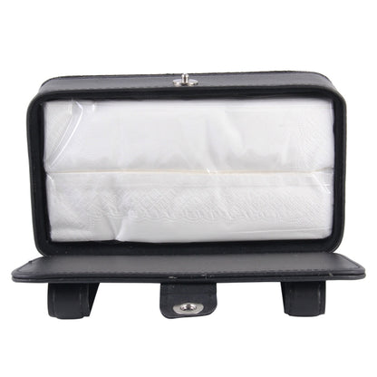 Car Sun Visor Hanger Tissue Box Paper Napkin Bag With 83g Napskins(Black) by buy2fix