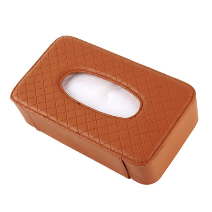 Car Sun Visor Hanger Tissue Box Paper Napkin Bag With 83g Napskins(Brown) by buy2fix