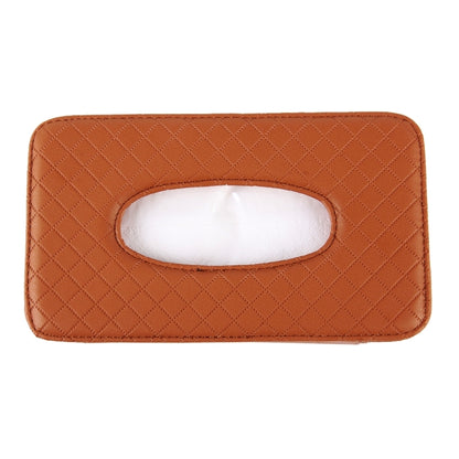 Car Sun Visor Hanger Tissue Box Paper Napkin Bag With 83g Napskins(Brown) by buy2fix