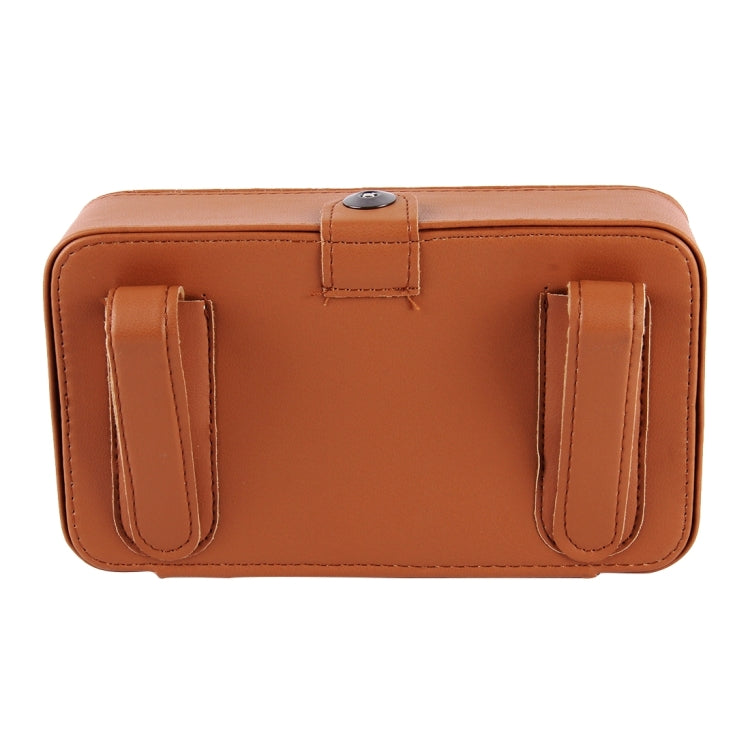 Car Sun Visor Hanger Tissue Box Paper Napkin Bag With 83g Napskins(Brown) by buy2fix