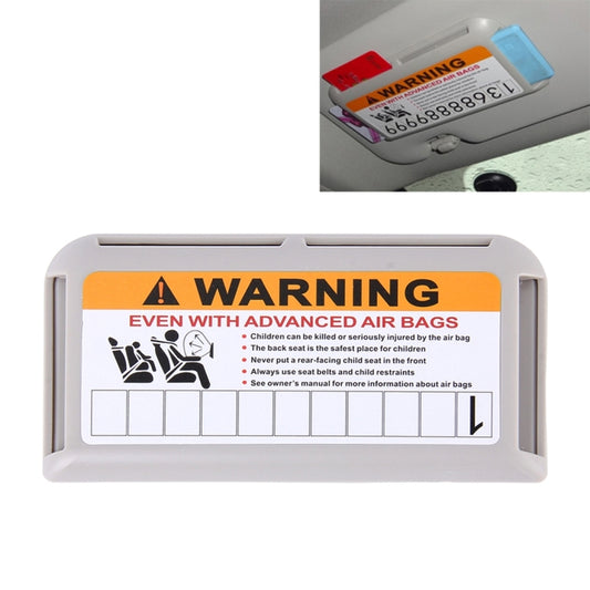 Multi-purpose Car Visor Organizer, Sun Shade Card Storage Pouch Bag(Grey) by buy2fix